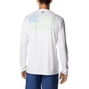 image:imageColumbia Terminal Tackle PFG Fish Flag Long SleeveWhiteSpring Blue Mid Atlantic