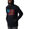 image:imageColumbia mens Trek HoodieBlackTreestriped Flag