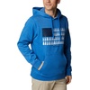 image:imageColumbia mens Trek HoodieBright Indigo HeatherTreestriped Flag