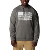 image:imageColumbia mens Trek HoodieCharcoal Heather  Treeline Flag Graphic