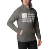image:imageColumbia mens Trek HoodieCharcoal Heather  Treeline Flag Graphic