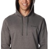 image:imageColumbia mens Trek HoodieCharcoal HeatherCsc Sleeve Logo