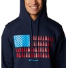 image:imageColumbia mens Trek HoodieCollegiate NavyTreestriped Flag