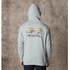 image:imageColumbia mens Trek HoodieColm Grey Hthr  Checkered Range Graphic