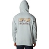 image:imageColumbia mens Trek HoodieColm Grey Hthr  Checkered Range Graphic