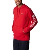 image:imageColumbia mens Trek HoodieMountain RedCsc Sleeve Logo