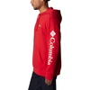 image:imageColumbia mens Trek HoodieMountain RedCsc Sleeve Logo