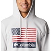 image:imageColumbia mens Trek HoodieNimbus GreyUs Flag Stamp