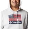 image:imageColumbia mens Trek HoodieNimbus GreyUs Flag Stamp