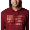 image:imageColumbia mens Trek HoodieRed Jasper  Treeline Flag Graphic