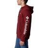 image:imageColumbia mens Trek HoodieRed JasperCsc Sleeve Logo