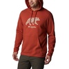 image:imageColumbia mens Trek HoodieWarp Red  Bearly Checkered Peaks Graphic