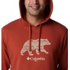 image:imageColumbia mens Trek HoodieWarp Red  Bearly Checkered Peaks Graphic