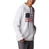 image:imageColumbia mens Trek HoodieWhiteTreestriped Flag