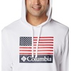 image:imageColumbia mens Trek HoodieWhiteUs Flag Stamp