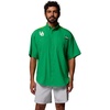 image:imageColumbia Mens Collegiate Tamiami Colorblock Short Sleeve ShirtUo  Fuse GreenYellow Glo