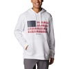image:imageColumbia mens Trek HoodieWhiteTreestriped Flag