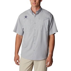 image:imageColumbia College Arkansas Razorbacks Collegiate Tamiami II Short Sleeve ShirtDc  Columbia Grey