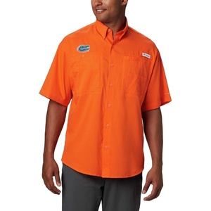 image:imageColumbia College Arkansas Razorbacks Collegiate Tamiami II Short Sleeve ShirtFla  Spark Orange