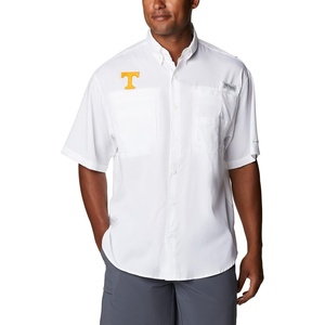 image:imageColumbia College Arkansas Razorbacks Collegiate Tamiami II Short Sleeve ShirtUt  White