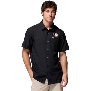 image:imageColumbia Mens Collegiate Slack Tide Camp ShirtFsu  Black