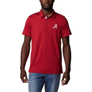 image:imageColumbia Mens Collegiate Tech Trail PoloAla  Red Velvet