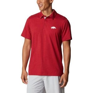 image:imageColumbia Mens Collegiate Tech Trail PoloArk  Red Velvet