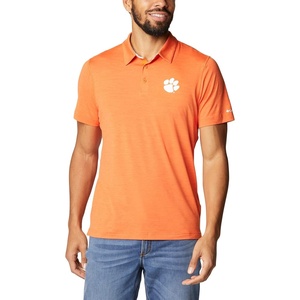 image:imageColumbia Mens Collegiate Tech Trail PoloCle  Spark Orange