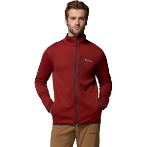 image:imageColumbia Mens Essential Hike Grid Fleece Full ZipRed Oxide