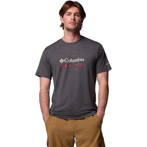 image:imageColumbia Mens Kwick Hike Graphic Short Sleeve TeeBlack HeatherIconic Brand