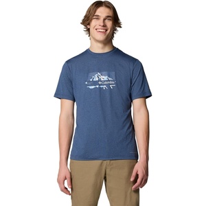 image:imageColumbia Mens Kwick Hike Graphic Short Sleeve TeeCollegiate Navy HeatherPeak Direction