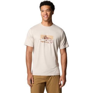 image:imageColumbia Mens Kwick Hike Graphic Short Sleeve TeeDark Stone HeatherPeak Direction