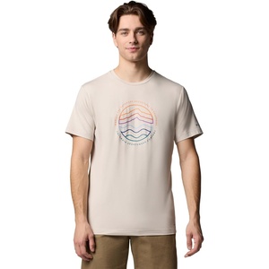 image:imageColumbia Mens Kwick Hike Graphic Short Sleeve TeeDark Stone HeatherPeaked Lifestyle