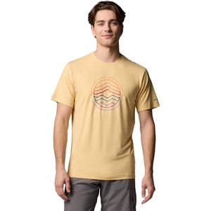 image:imageColumbia Mens Kwick Hike Graphic Short Sleeve TeeSand Dune HeatherPeaked Lifestyle