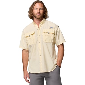 image:imageColumbia Mens PFG Bahama II Short Sleeve Fishing ShirtLemon Wash