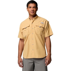 image:imageColumbia Mens PFG Bahama II Short Sleeve Fishing ShirtLight Camel