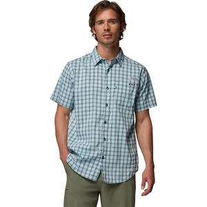image:imageColumbia Mens PFG Harbor Peak Short Sleeve ShirtCollegiate Navy Driftnet Plaid