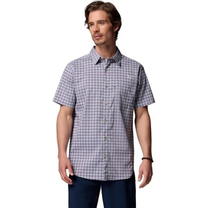 image:imageColumbia Mens PFG Harbor Peak Short Sleeve ShirtDockside Blue Channel Plaid