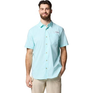 image:imageColumbia Mens PFG Harbor Peak Short Sleeve ShirtGulf Stream Gingham