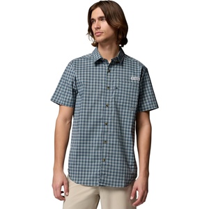 image:imageColumbia Mens PFG Harbor Peak Short Sleeve ShirtMetal Channel Plaid