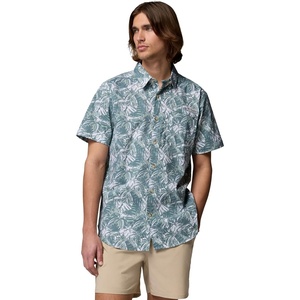 image:imageColumbia Mens PFG Harbor Peak Short Sleeve ShirtMetal Seatigers Tonal