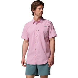 image:imageColumbia Mens PFG Harbor Peak Short Sleeve ShirtRosette Micro Gingham
