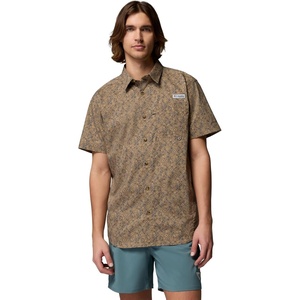 image:imageColumbia Mens PFG Harbor Peak Short Sleeve ShirtTruffle Tinyflora