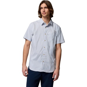 image:imageColumbia Mens PFG Harbor Peak Short Sleeve ShirtVivid Blue Micro Check