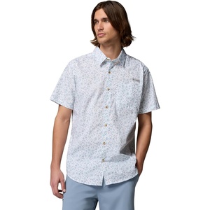 image:imageColumbia Mens PFG Harbor Peak Short Sleeve ShirtWhite Tinyflora