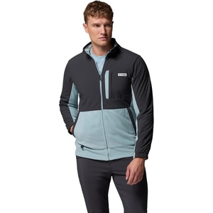 image:imageColumbia Mens Pfg Uncharted Fleece Full ZipSharkCrushed Blue
