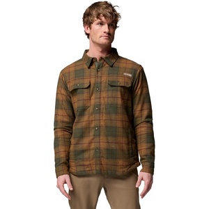 image:imageColumbia Mens Saddle Point Warm Lined FlannelSurplus Green Iron Sight Buffalo