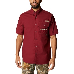 image:imageColumbia Mens Sharptail Short Sleeve ShirtSharptail Short Sleeve ShirtRed JasperReal Tree Edge