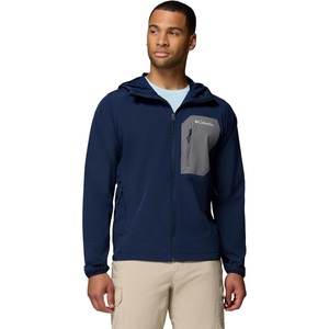 image:imageColumbia Mens Tall Heights III Hooded SoftshellCollegiate NavyCity Grey