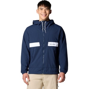 image:imageColumbia Spire Valley Hooded WindbreakerCollegiate NavyWhite